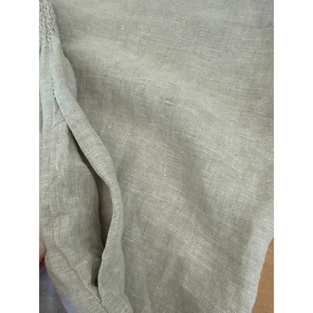 Chico's Linen Embroidered Scallop Hem Skirt 1.5 US 10 Natural - Picture 10 of 11